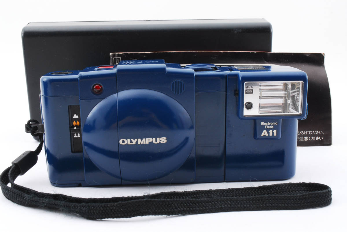 ヤフオク! - ☆極美品☆完動品☆ OLYMPUS XA2 ブルー ケース...