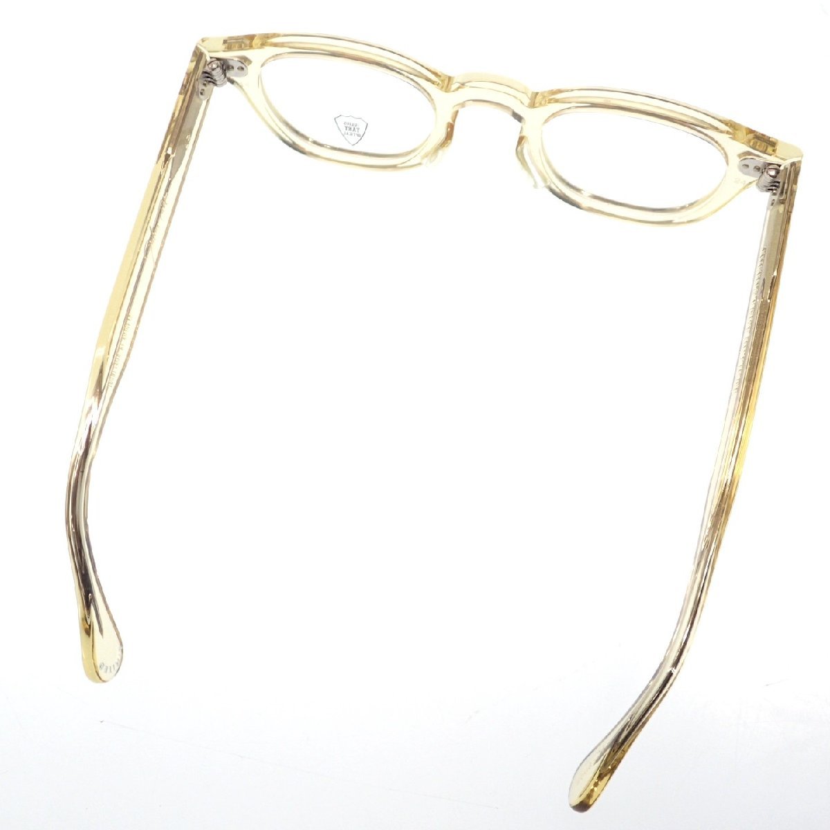美品◇ジュリアスタートオプティカル めがね 伊達眼鏡 ゴールド AR 44
