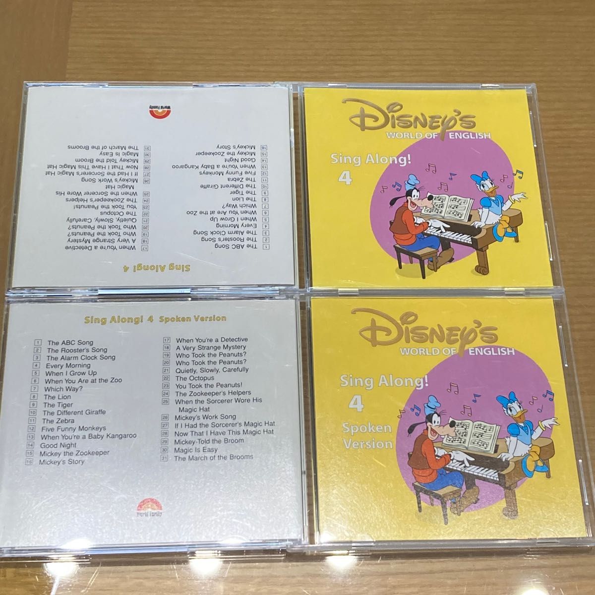 DWE ディズニー英語システム シングアロング 4 WORLD Family DVD CD