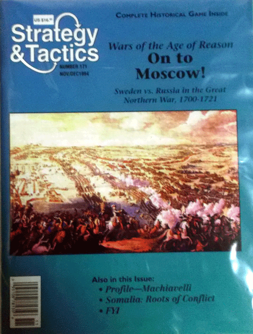 DG/STRATEGY&TACTICS NO.171/ON TO MOSCOW! SWEDEN VS RUSSIA NORTHERN WAR 1700-21/新品駒未切断/日本語訳無し