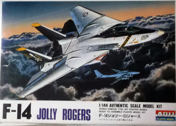 ARII/1/144/アメリカ海軍グラマンF-14艦上戦闘機トムキャット、ジョリー・ロジャース/未組立品の画像1