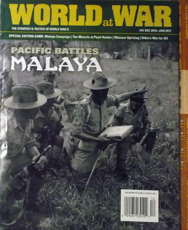 DG/WORLD AT WAR NO.51/PACIFIC BATTLES MALAYA/駒未切断/日本語訳無し