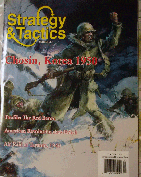 DG/STRATEGY&TACTICS NO.257 CHOSIN,KOREA 1950/駒未切断/日本語訳無し