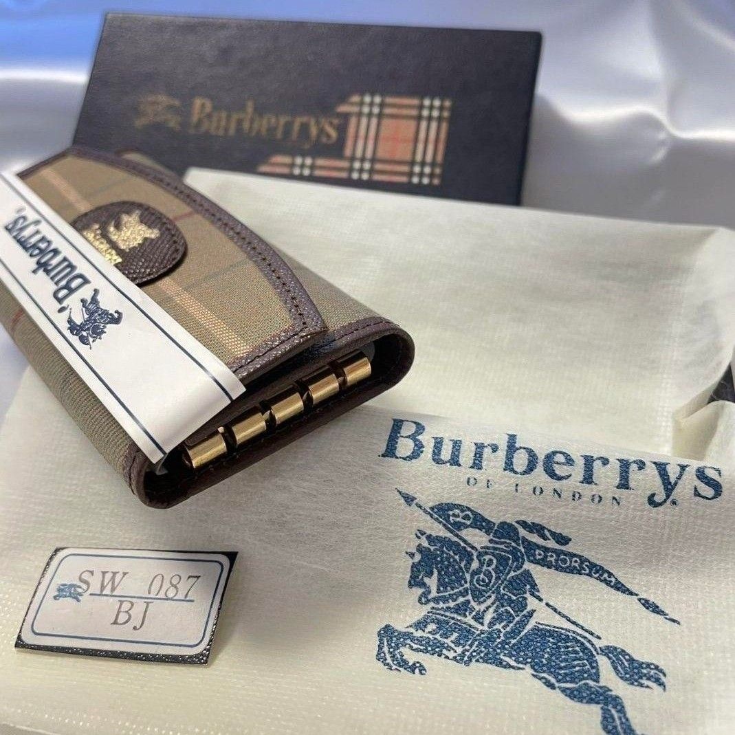 【未使用保管品】BURBERRY バーバリー キーケース 箱付