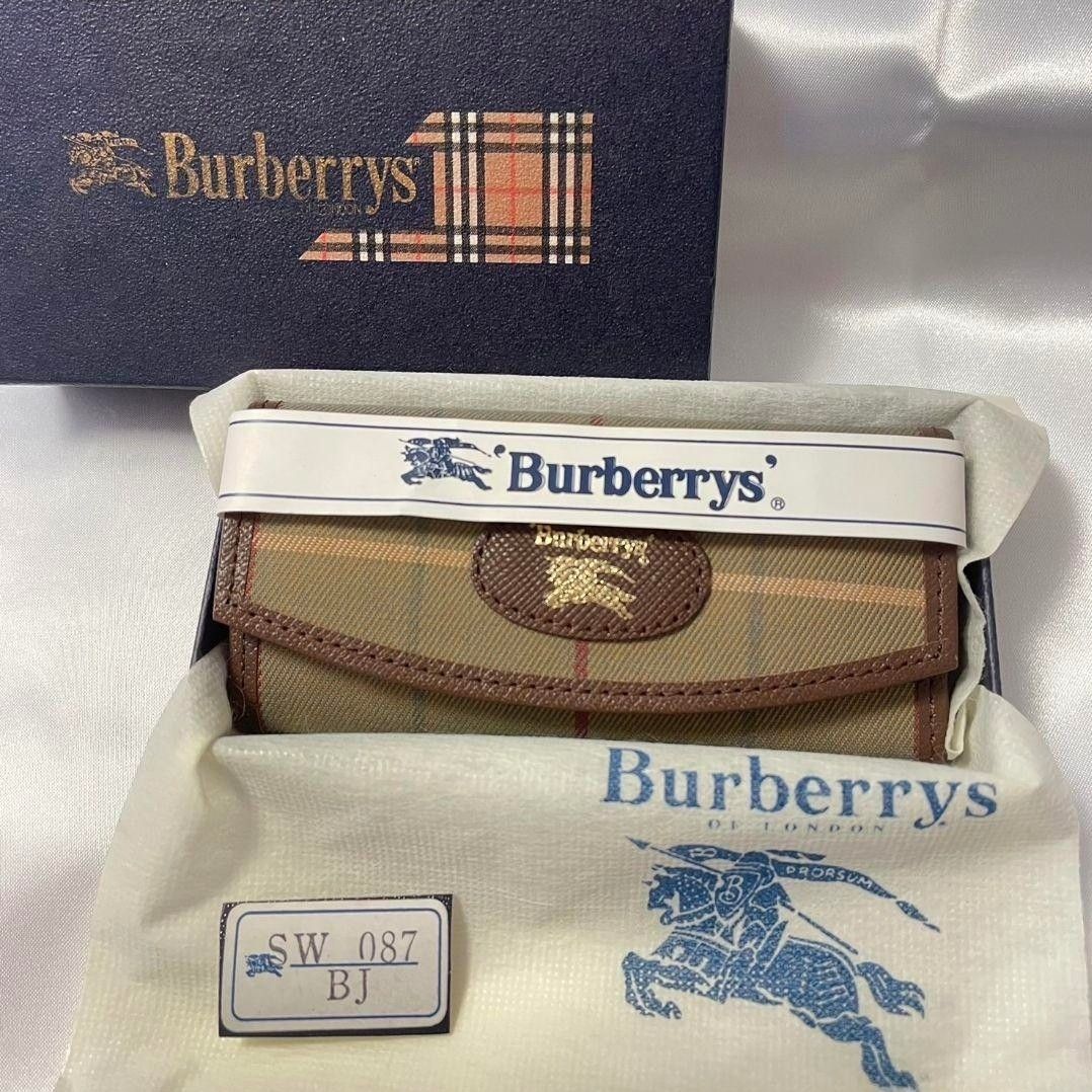 【未使用保管品】BURBERRY バーバリー キーケース 箱付