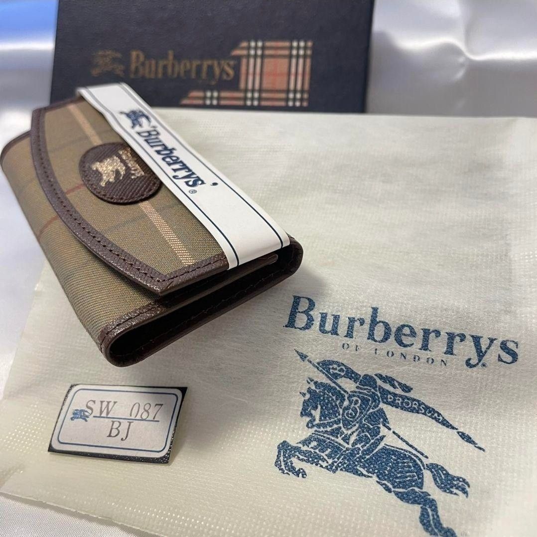 【未使用保管品】BURBERRY バーバリー キーケース 箱付