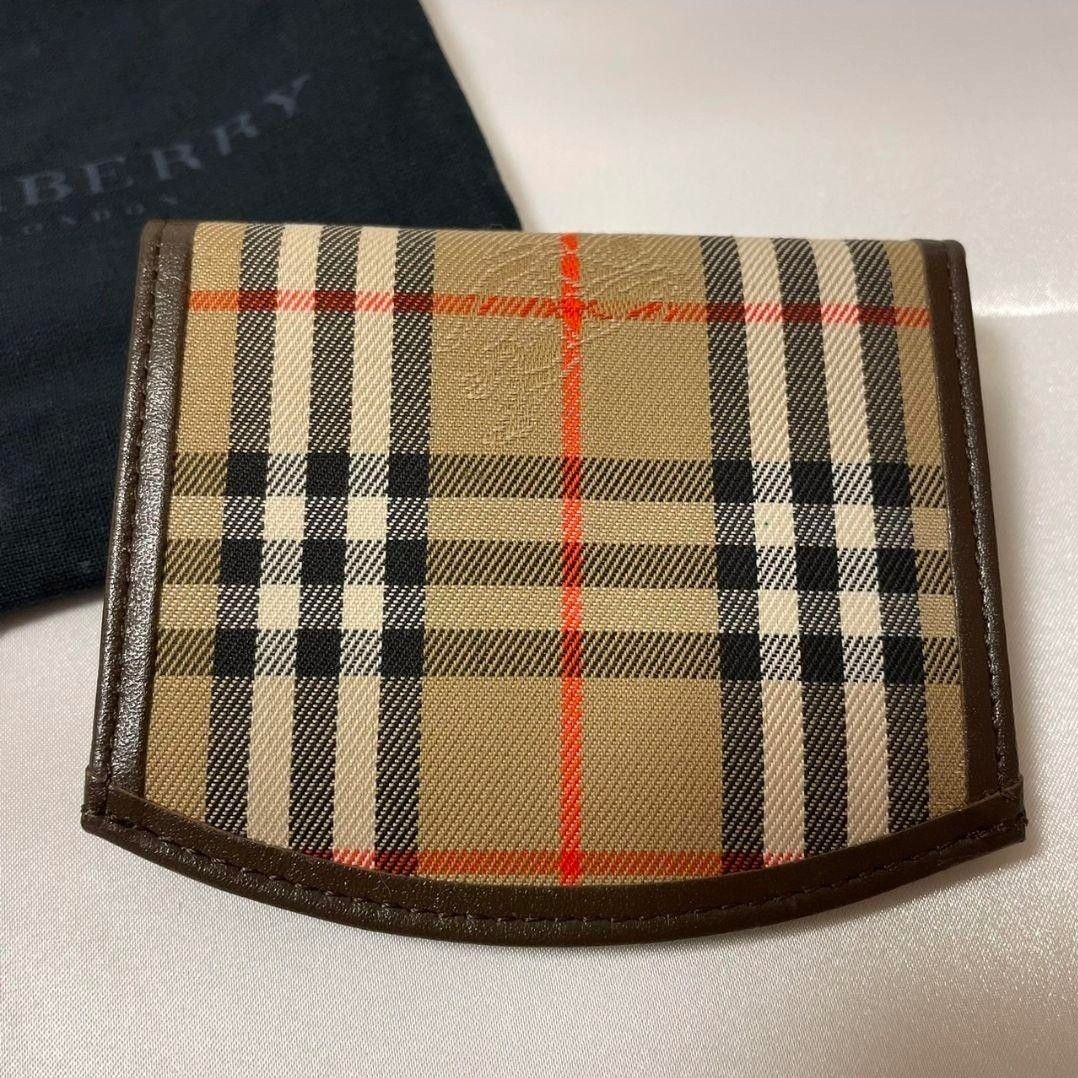 【未使用保管品】BURBERRY バーバリー チェック コインケース 小銭入れ