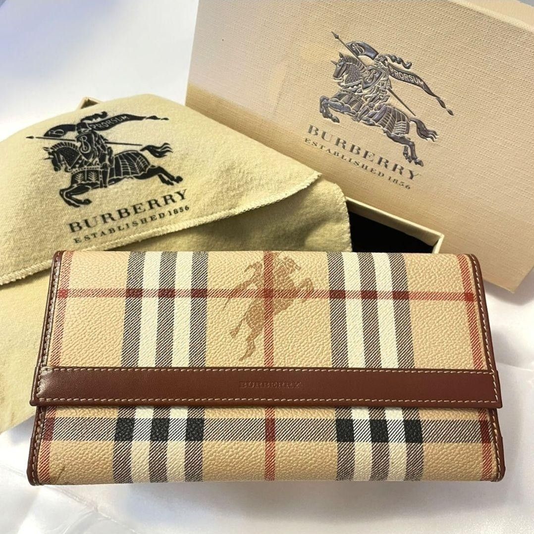 【未使用保管】Burberry バーバリー 長財布