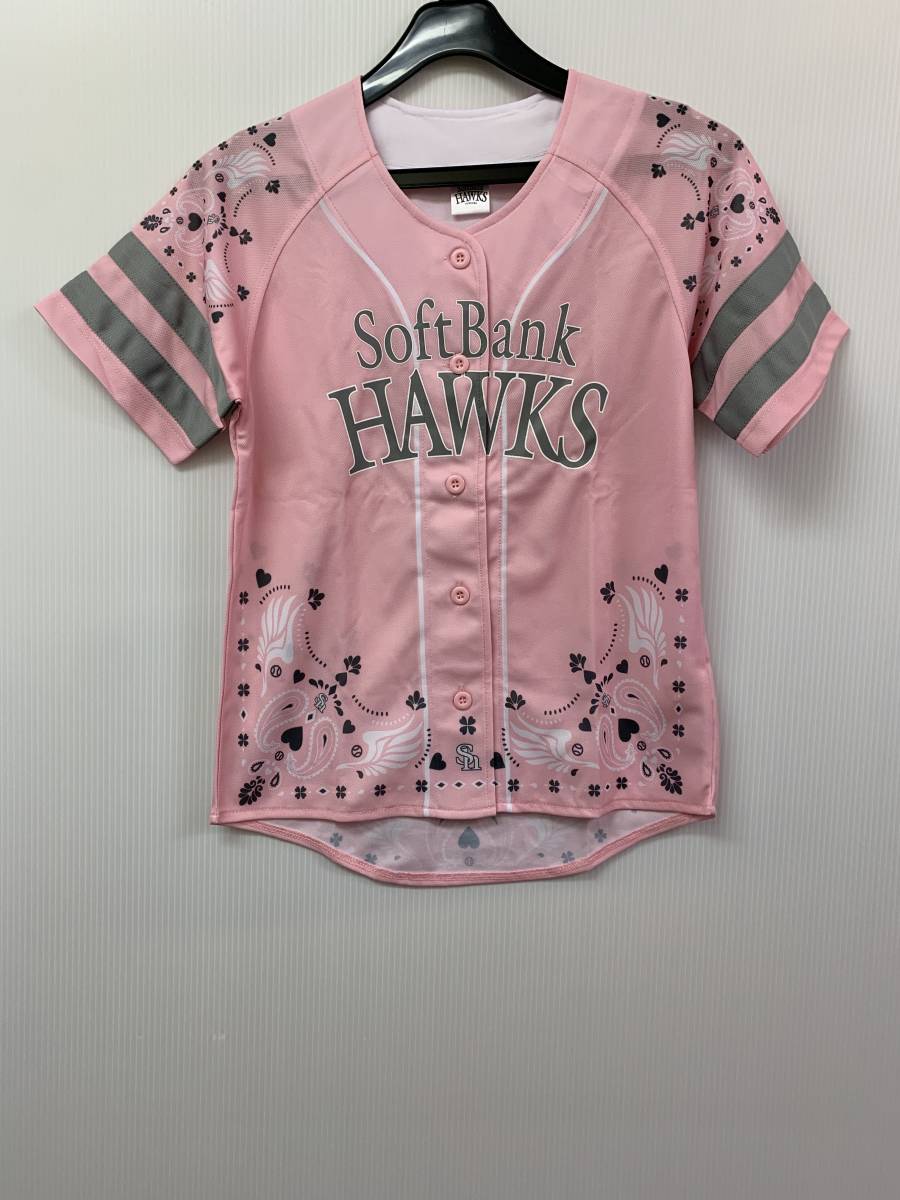 x693★SoftBank HAWKS FUKUOKA　半袖カットソー　　 サイズM★夏_画像1