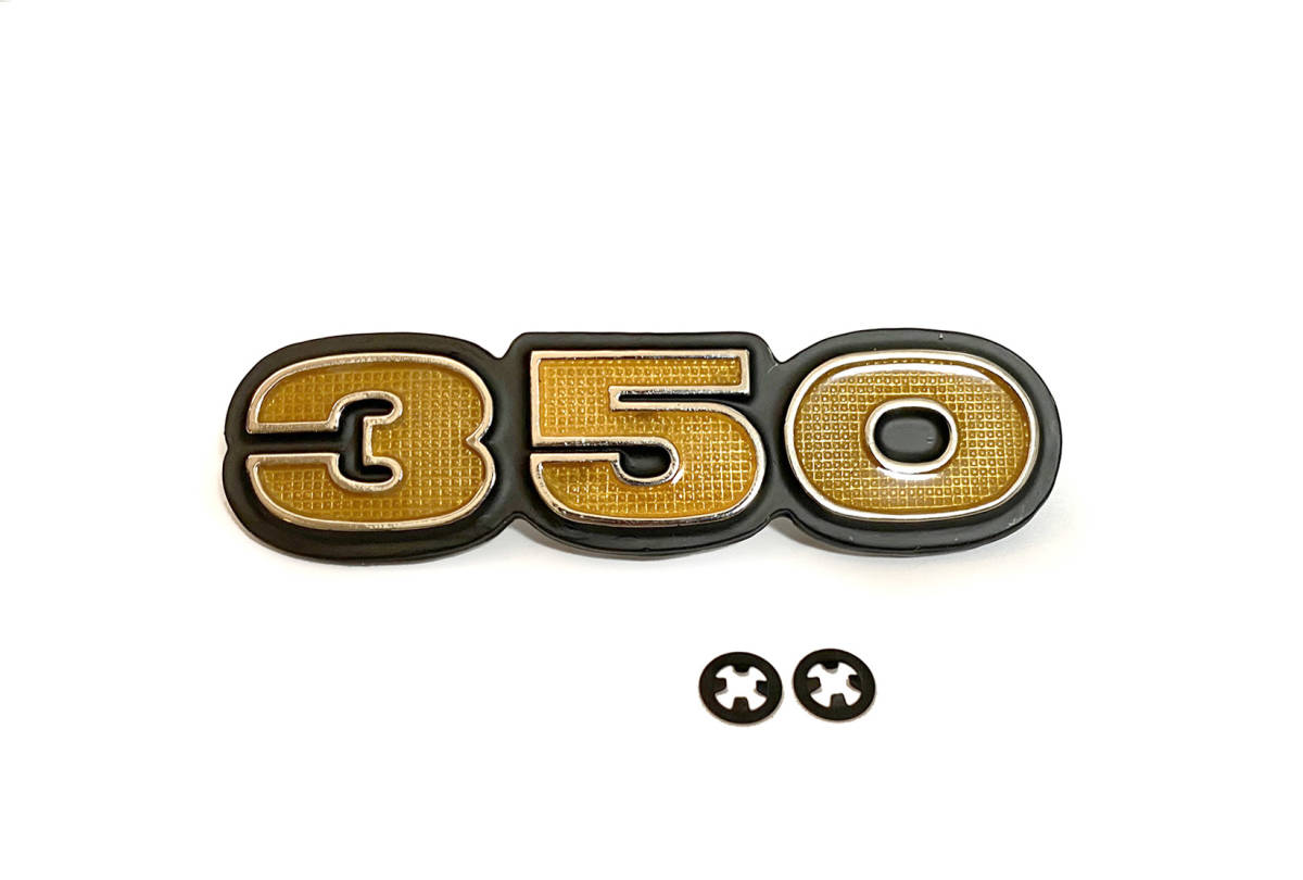 新品 カワサキ 350SS S2 S2A サイドカバー エンブレム 2枚セット