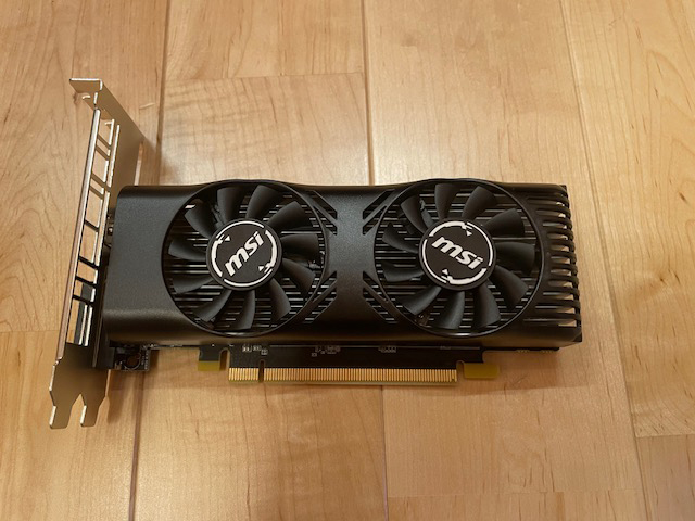 MSI GeForce GTX 1650 4GT LP (GeForce GTX1650 4GB) 元箱あり３か月