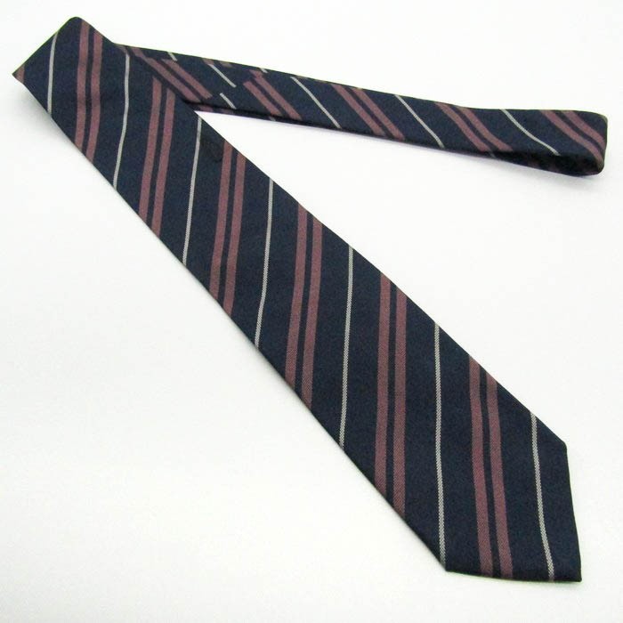  Dunhill silk stripe pattern line pattern Italy made brand necktie men's navy dunhill