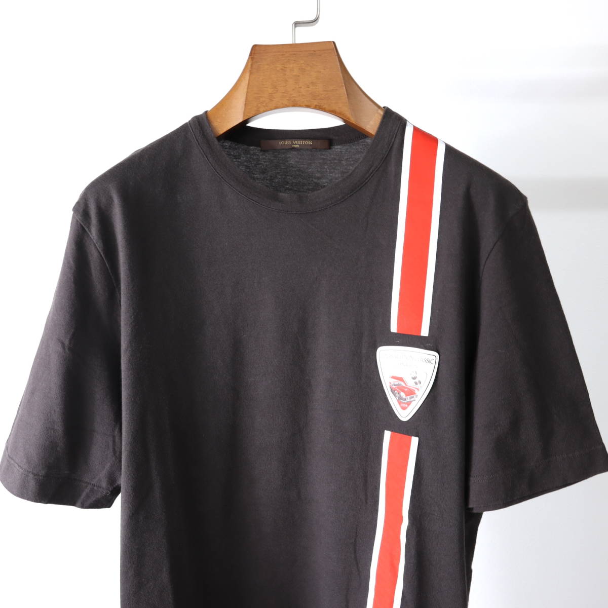 ルイヴィトン Louis Vuitton 3-YD178 コットン ロゴ Tシャツ カットソー メンズ ブラウン Lサイズ_画像2