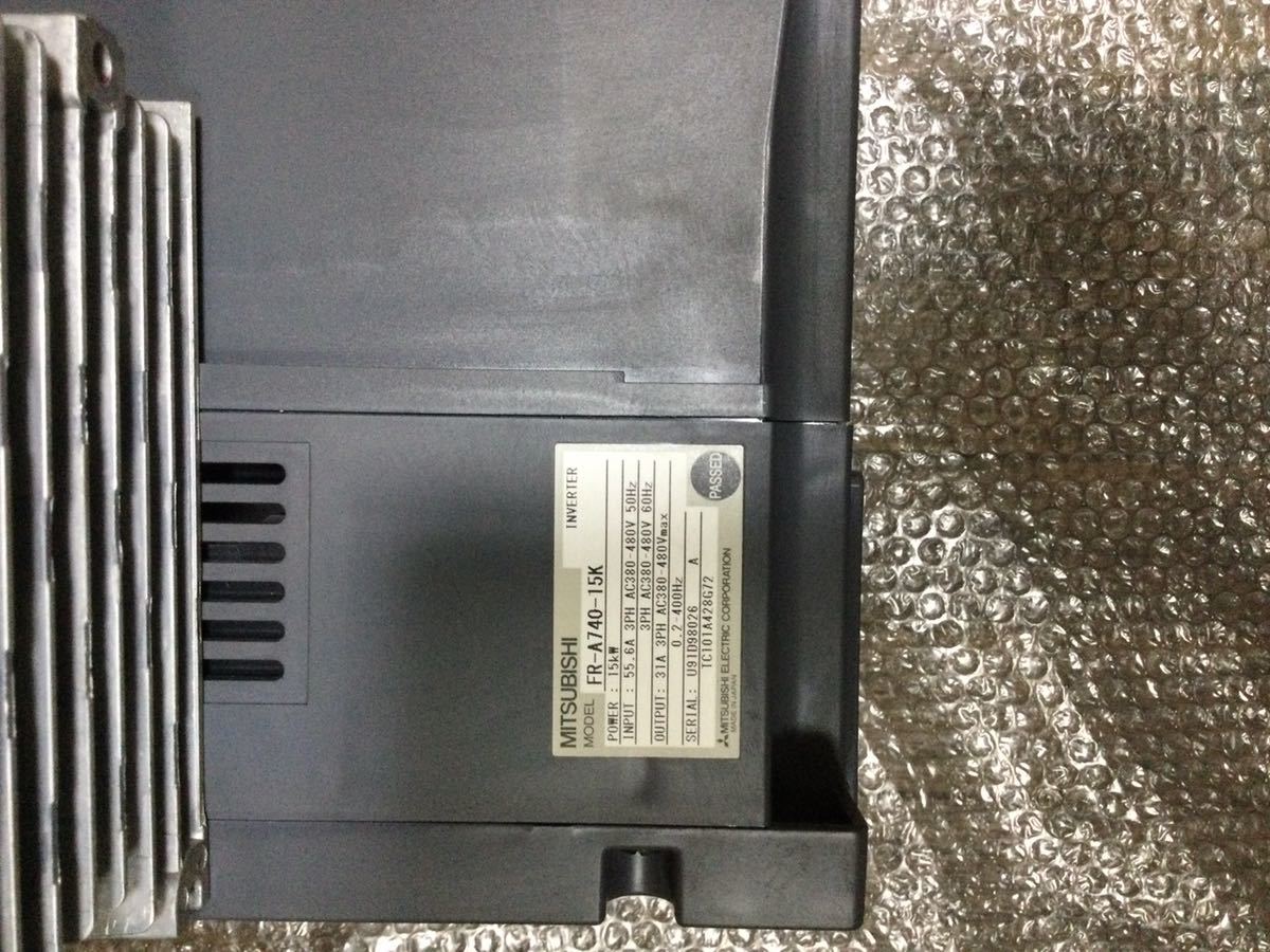 MITSUBISHI INVERTER FR-A740-15K/ MITSUBISHI BRAKE UNIT FR-BU2-H15K (2セット) 動作保証_画像4