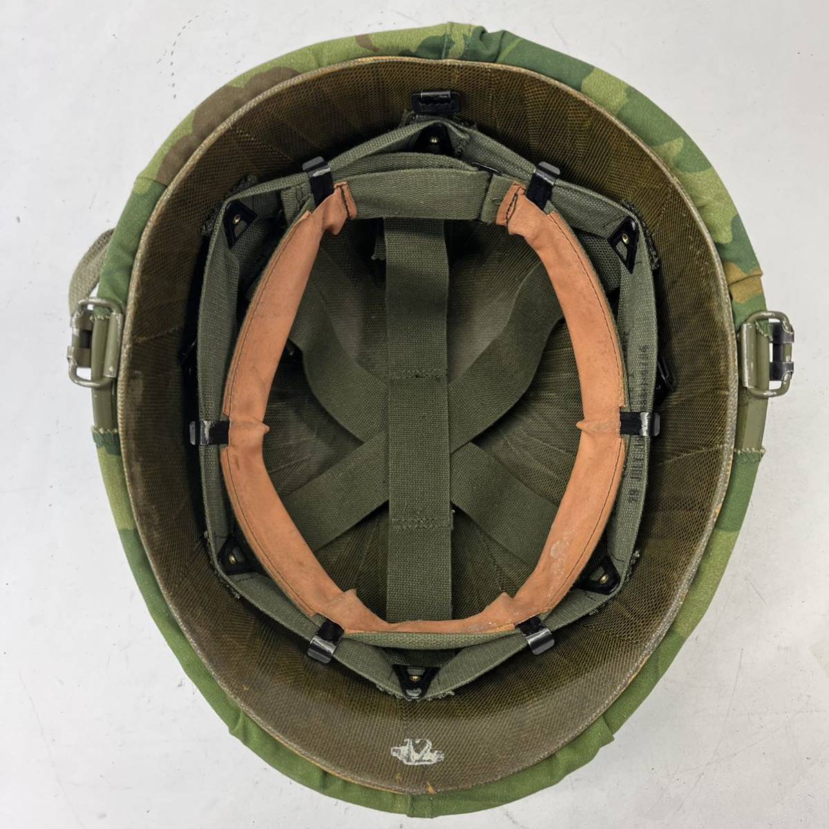 米軍 実物 ベトナムM2 M1 ヘルメット カモフラ 迷彩 カバー アメリカ軍