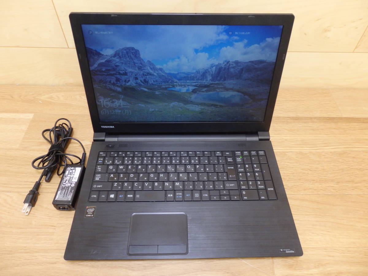 14◆東芝 dynabook B35-R/win10Pro/i3-5005U/4GB/500GB ノートPC USEDジャンクにて◆送料込◆ の画像1