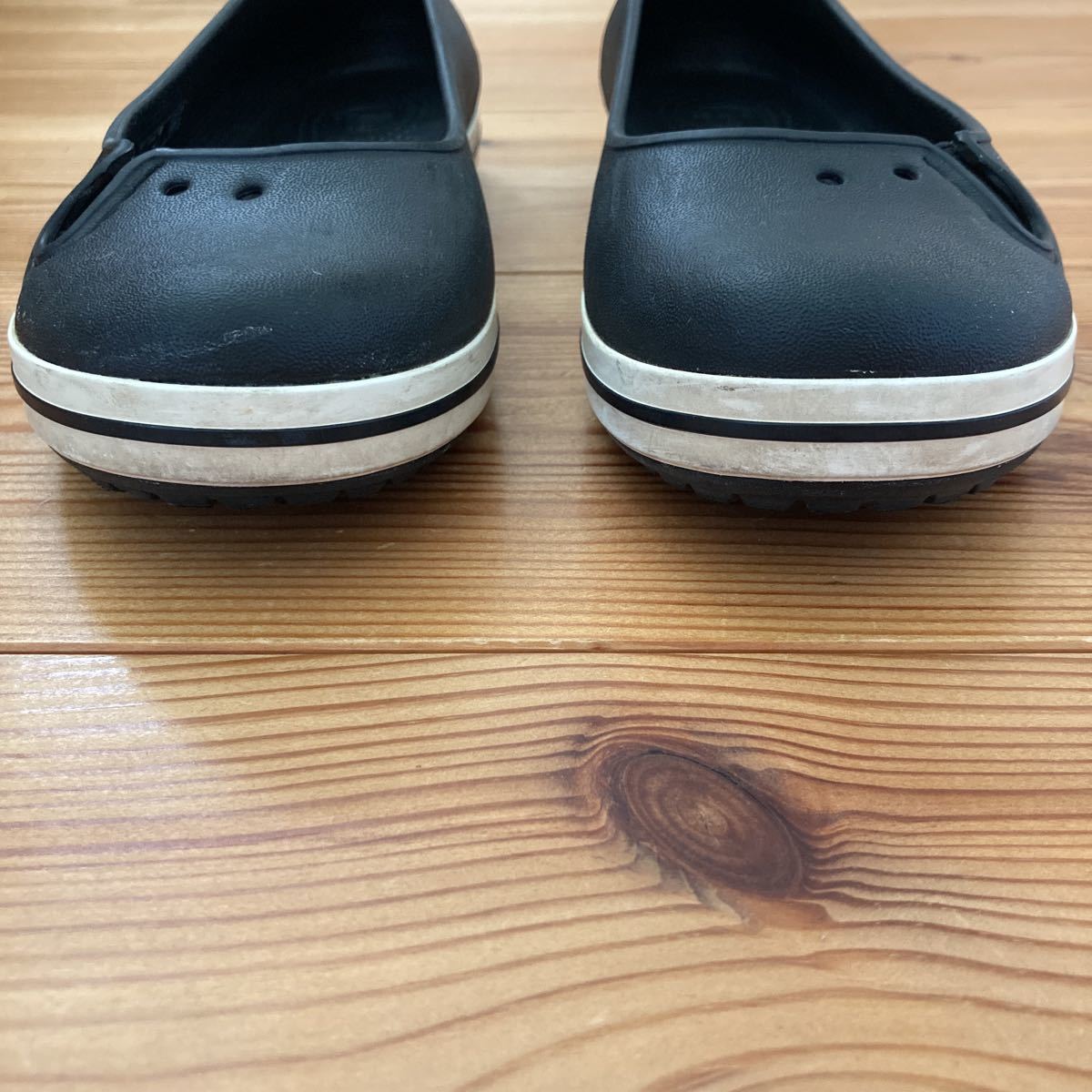 クロックス フラットパンプス 黒 W4 20cm crocs | beneficenciacusco.com