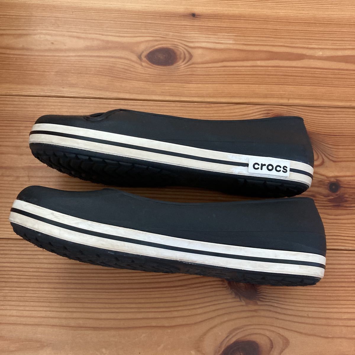 クロックス フラットパンプス 黒 W4 20cm crocs | beneficenciacusco.com