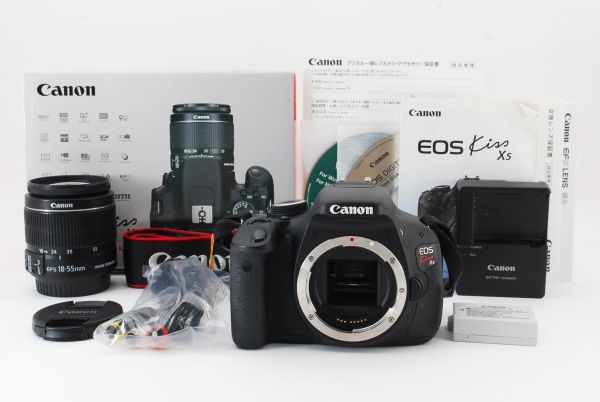 13854☆実用品☆ CANON キヤノン EOS Kiss X5 ボディ EF-S 18-55mm F3