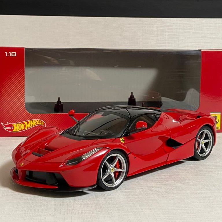 ★ホットウィール／HotWHeeLs：1/18 ★ラ フェラーリ／La Ferrari (RED) ☆used