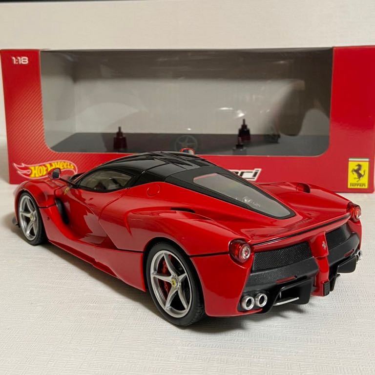 ★ホットウィール／HotWHeeLs：1/18 ★ラ フェラーリ／La Ferrari (RED) ☆usedの画像3