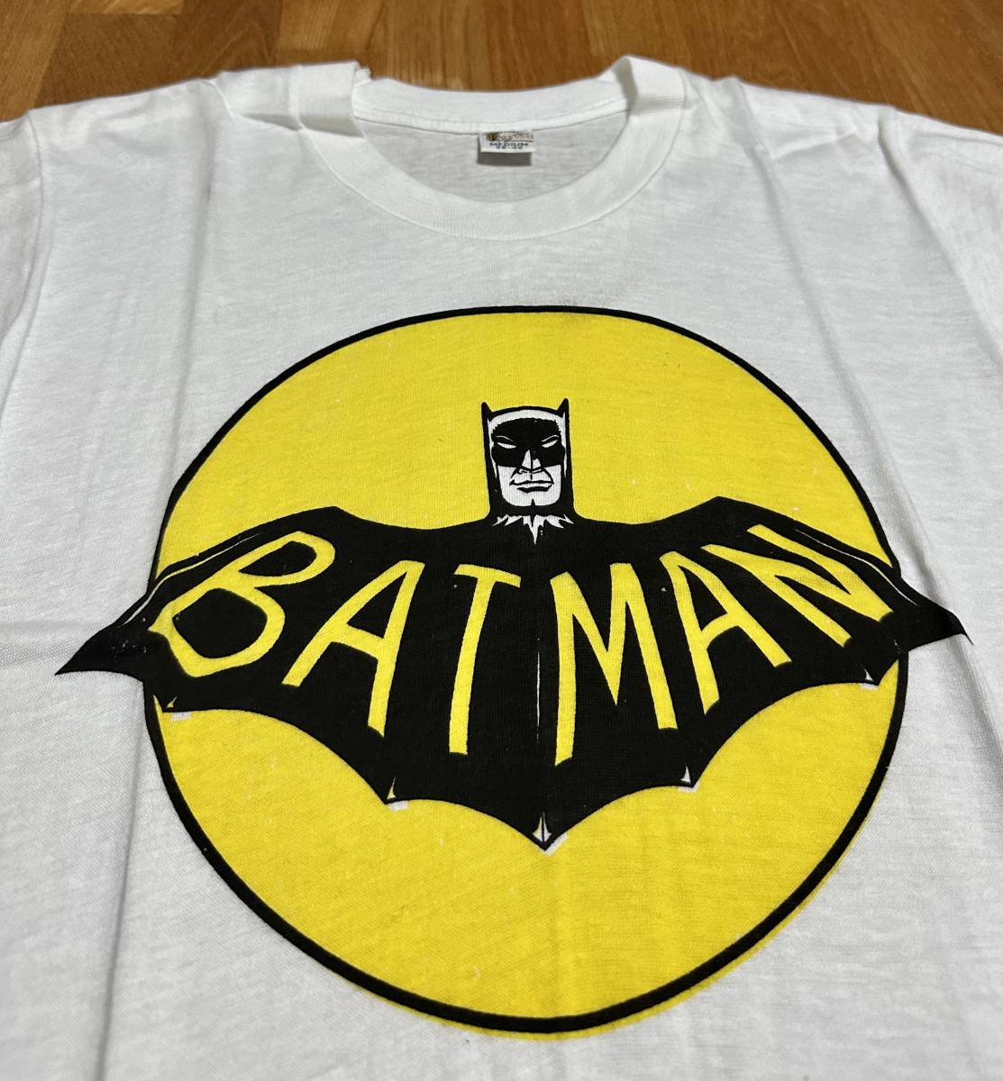 deadstock！ 60's vintage RUSSELL BAT MAN バットマン 染み込みプリント ヴィンテージ Tシャツ