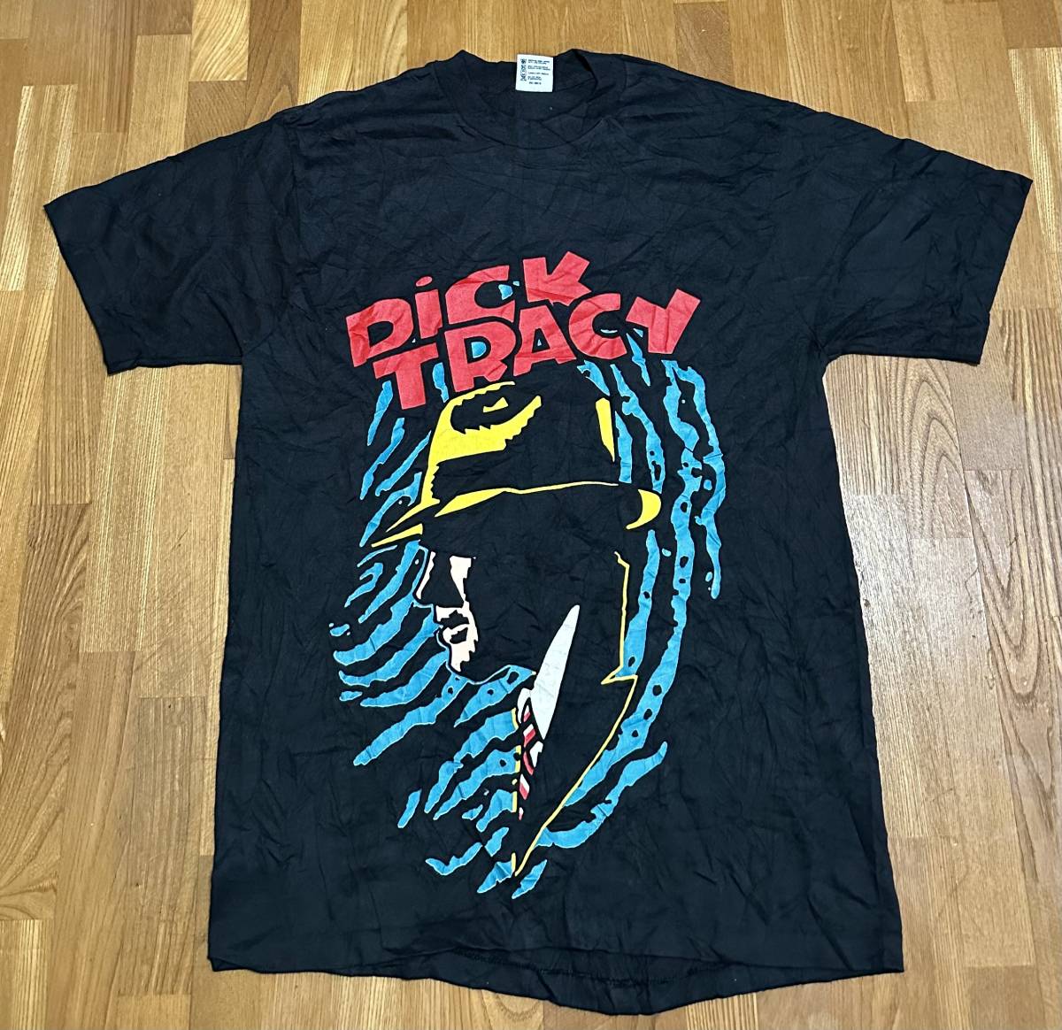値頃 Single Tracy Dick Vintage USA製 deadstock！80's Stitch L Size Shirt T- イラスト、キャラクター