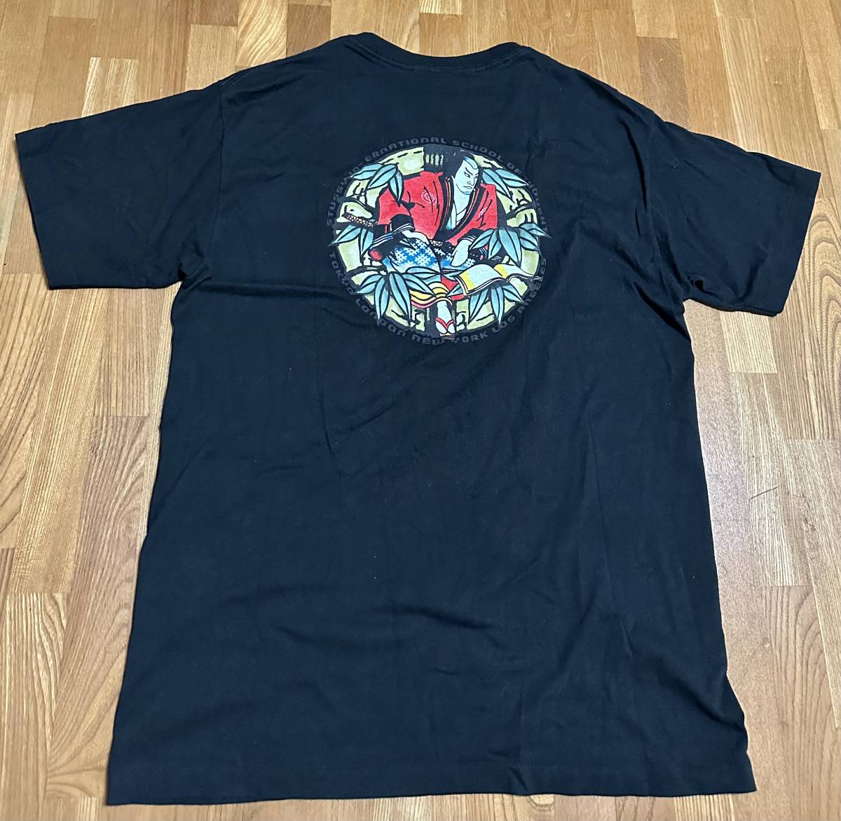 90's vintage Old stussy 歌舞伎 Tシャツ USA製 和柄 浮世絵 オールド 古着