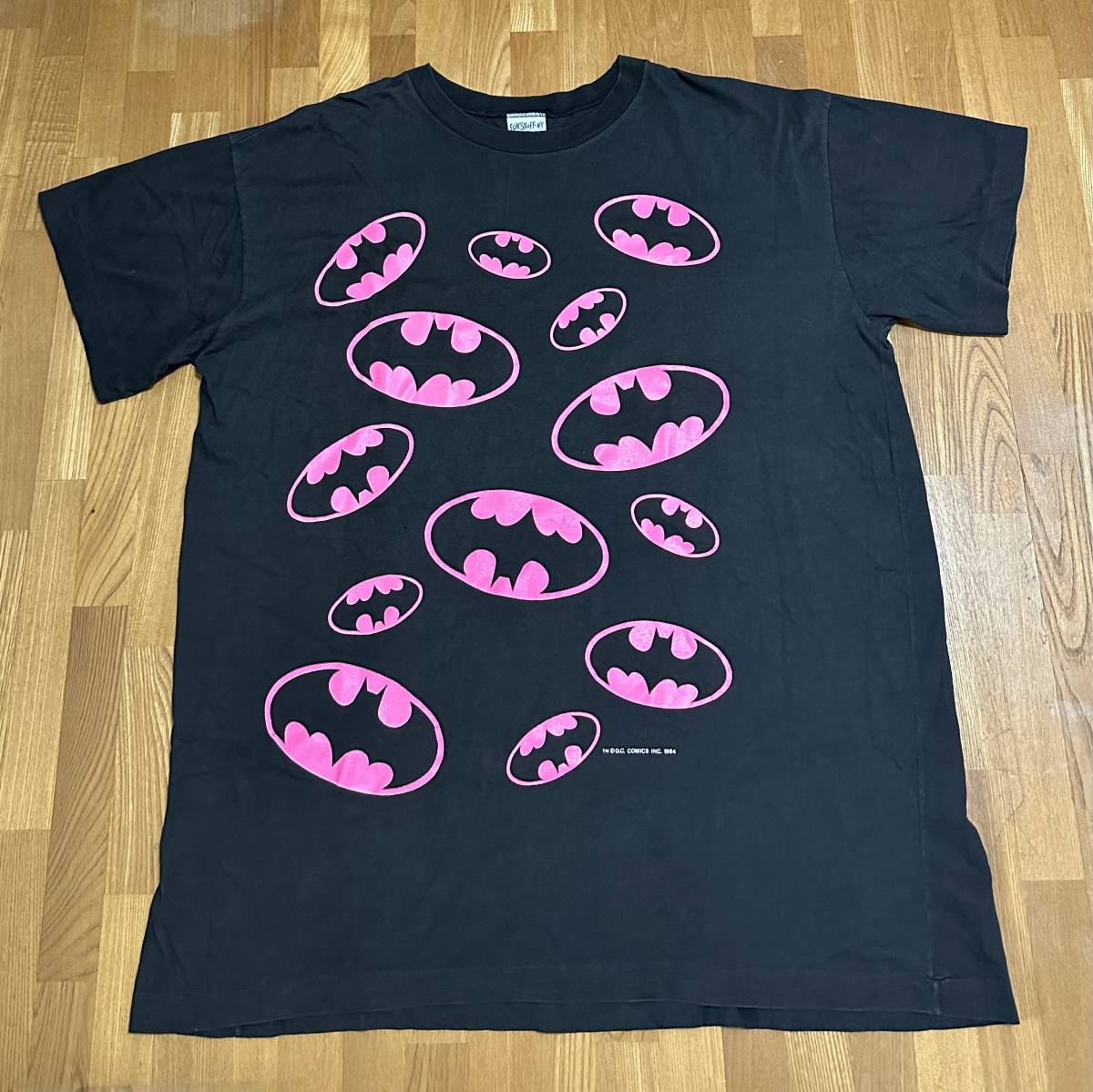 deadstock！ オーバーサイズ 肩幅65cm ！ 80s 90s USA製 vintage Batman バットマン Tシャツ DC COMICS INC 古着