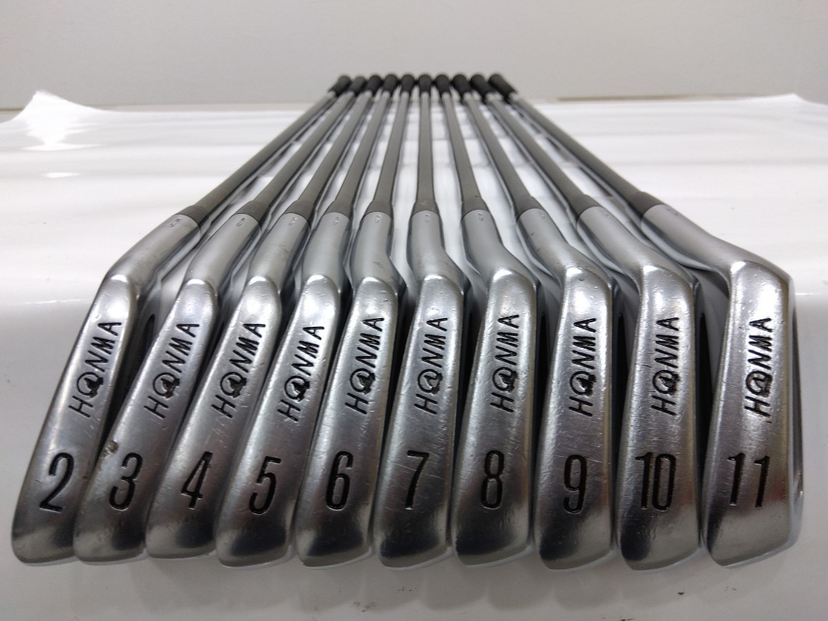 名器☆Honma Golf 本間ゴルフ LB-727 CAVITY TOUR (2-11)セット flex:R-1 SUPER LIGHT TITANIUM CARBON CAVITY SPECIAL 右 LB727キャビティ_画像4