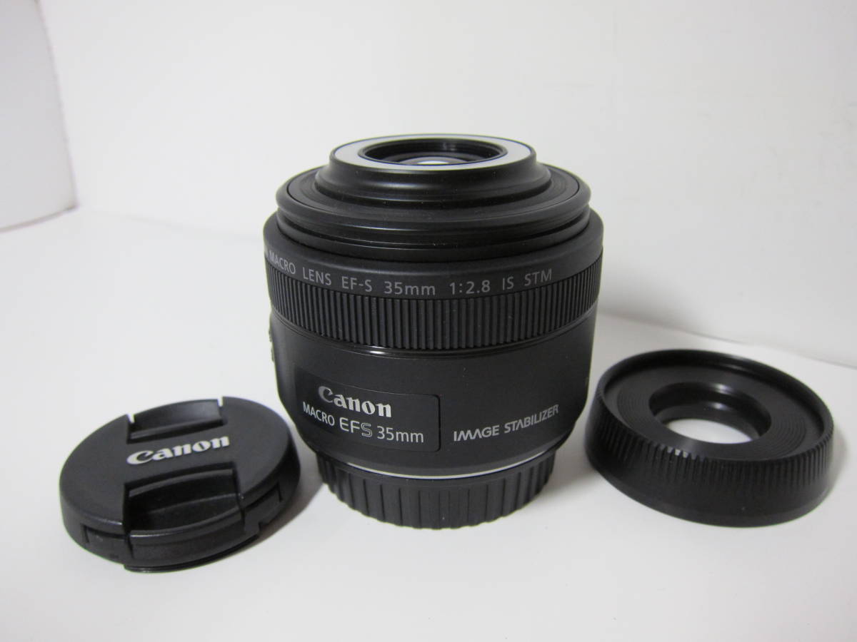 Canon EF-S 35mm f2.8 Macro IS STM (LED ライト搭載) □美品□ 10675