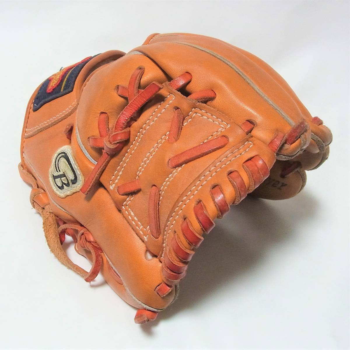 久保田スラッガー KSG-PROB トレーニング用グラブ 硬式/軟式 兼用 定価15000円◎オレンジ革◎グローブ レザー◎守備の上達に◎洗浄済み 久保田スラッガー 硬式軟式兼用グローブ トレーニング用グラブ ksgprob