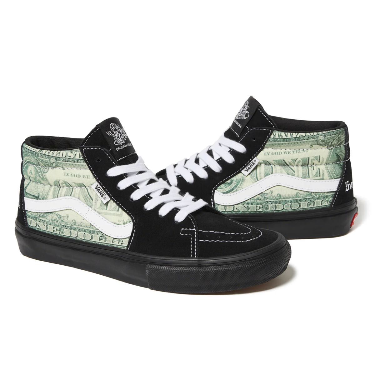 Supreme × Vans Doller Skate Grosso Mid 27.5 | noonanwaste.com