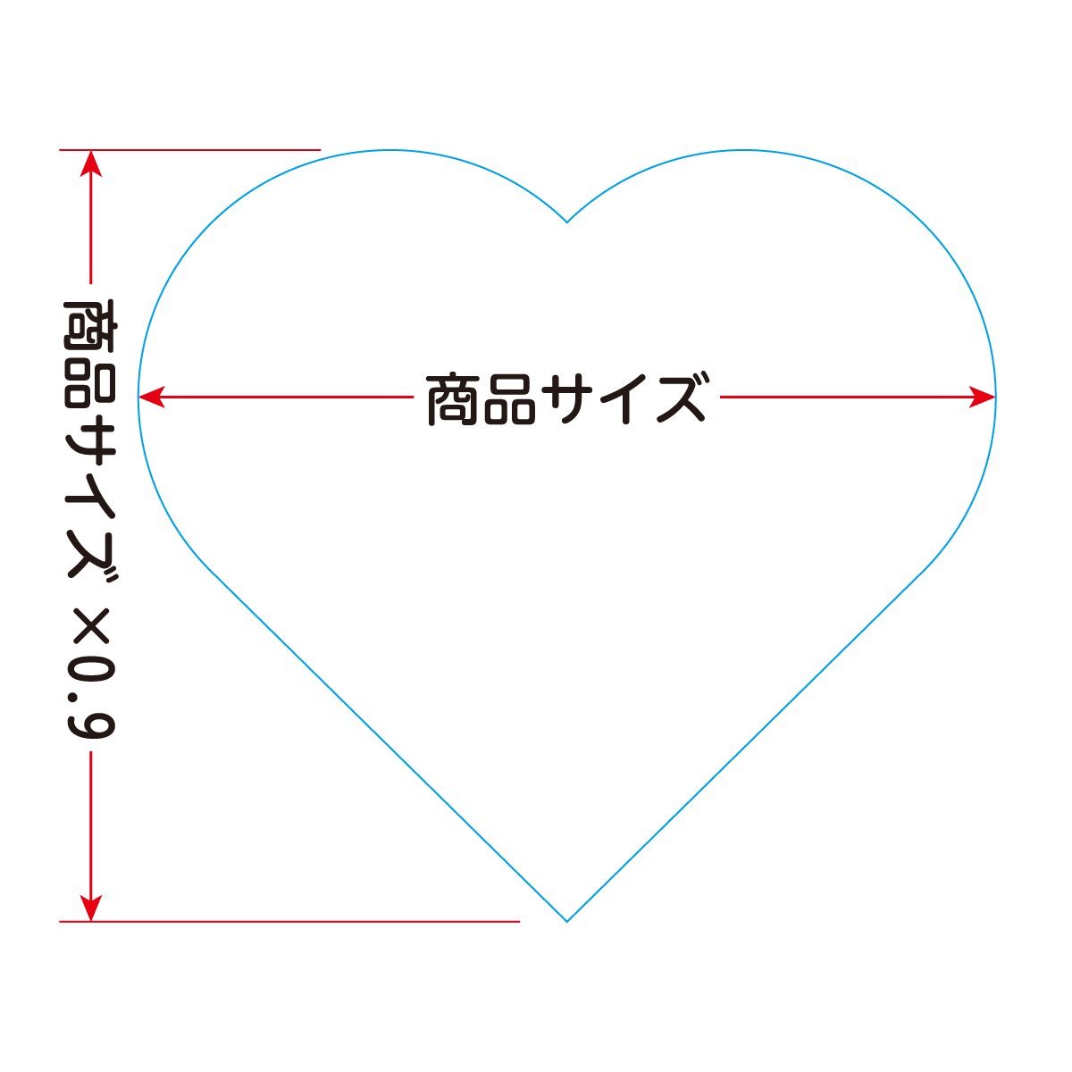 透明 アクリル 5mm厚 ハート 6cmサイズ 2個セット_画像3