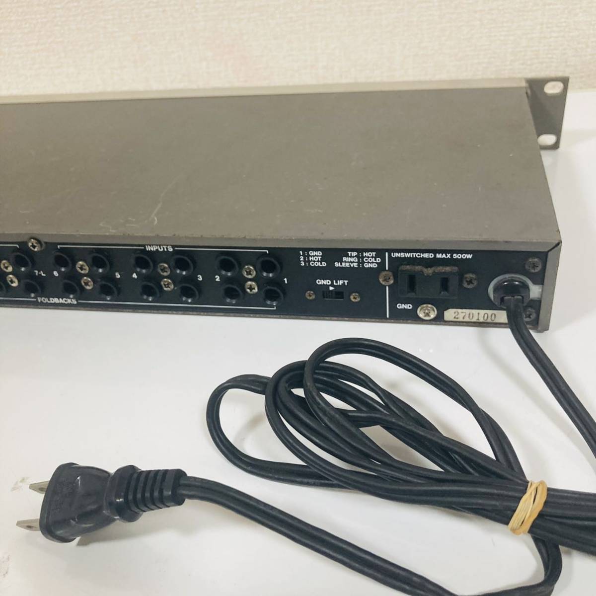 [ present condition goods ]TASCAM Tascam M-1 MK II LINE MIXER line mixer electrification only verification operation not yet verification (M-1MK2 junk )