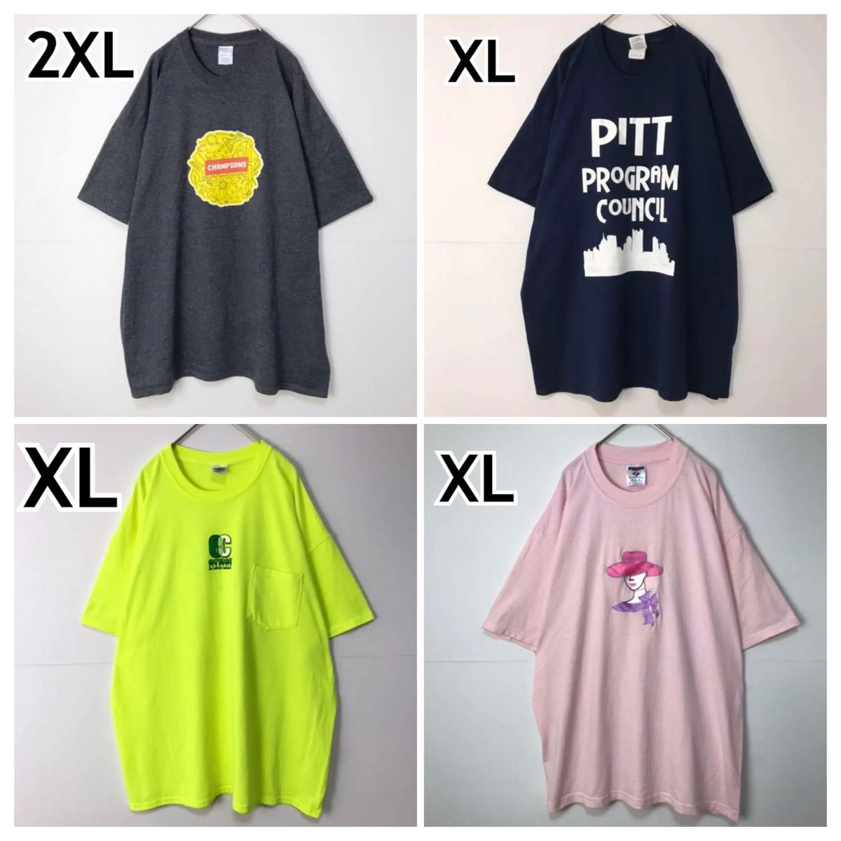 【US古着卸】ノーブランドTシャツ50枚セット｜まとめ売り｜卸売り｜主にL〜3XLサイズ｜ビッグシルエットのみ｜アメリカ古着