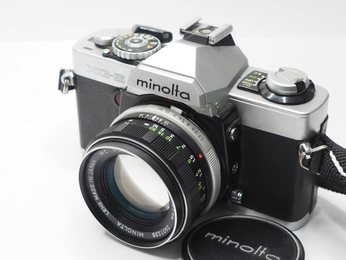 良品 MINOLTA ミノルタ XG-S ボディ + MC ROKKOR-PF 55mm F1.7 #i2434