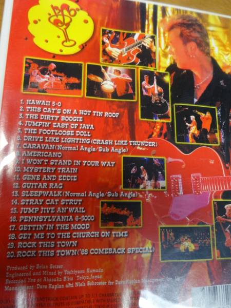 レア 正規国内盤 DVD ブライアン・セッツァー・オーケストラ brian setzer orchestra LIVE in japan 2001年 swing rockabilly stray cats_画像2