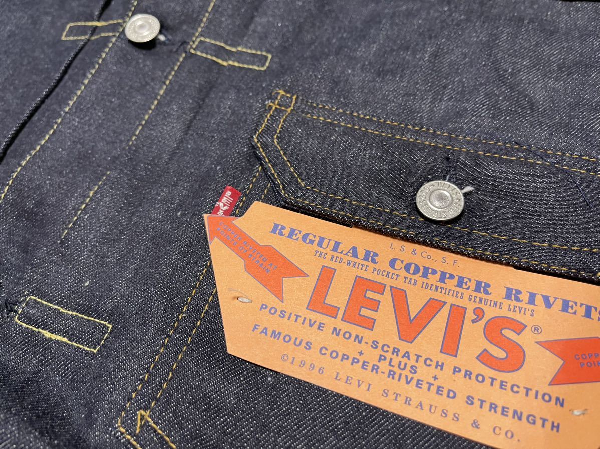 新品 デッドストック リジッド LEVI'S 506XX 1st ファースト 44 米国製 リーバイス バレンシア 555 BIG E ホワイトオーク 70501 0003