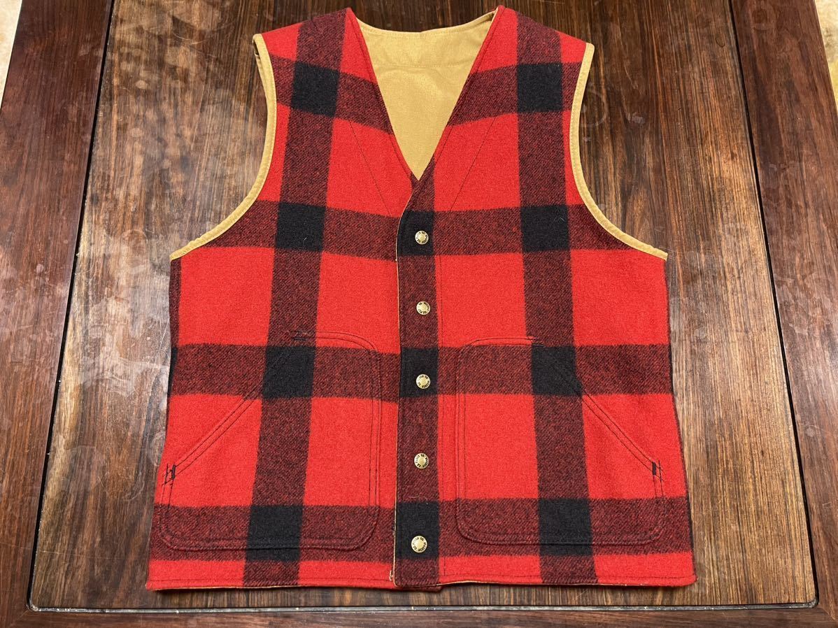 米国製 FILSON フィルソン MACKINAW WOOL LINED DRY TIN CLOTH VEST