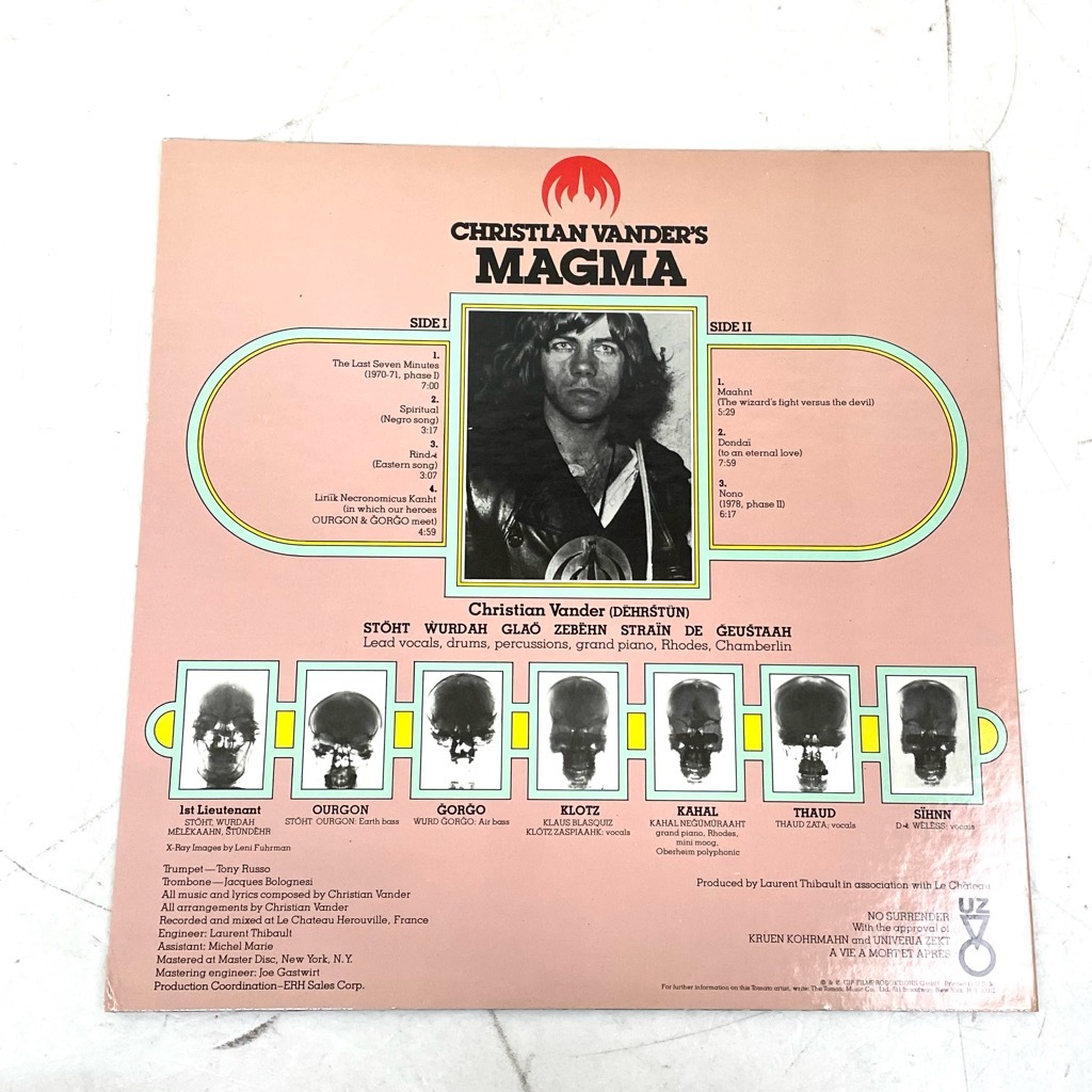 MAGMA マグマ ATTAHK TOMATO TOM-7021 レコード LP CHRISTIAN VANDER'S K1354_画像6