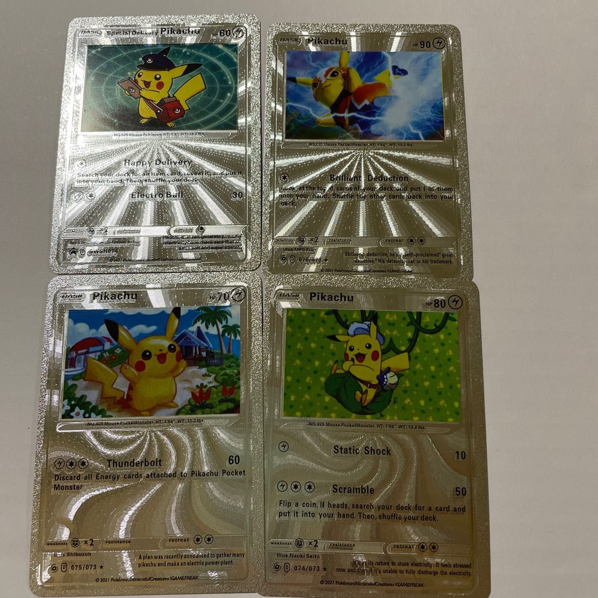 ポケモンカード ピカチュウ メタリック仕様 シルバーカード 海外 ポケモンカード ピカチュウ メタリック仕様 シルバーカード 海外