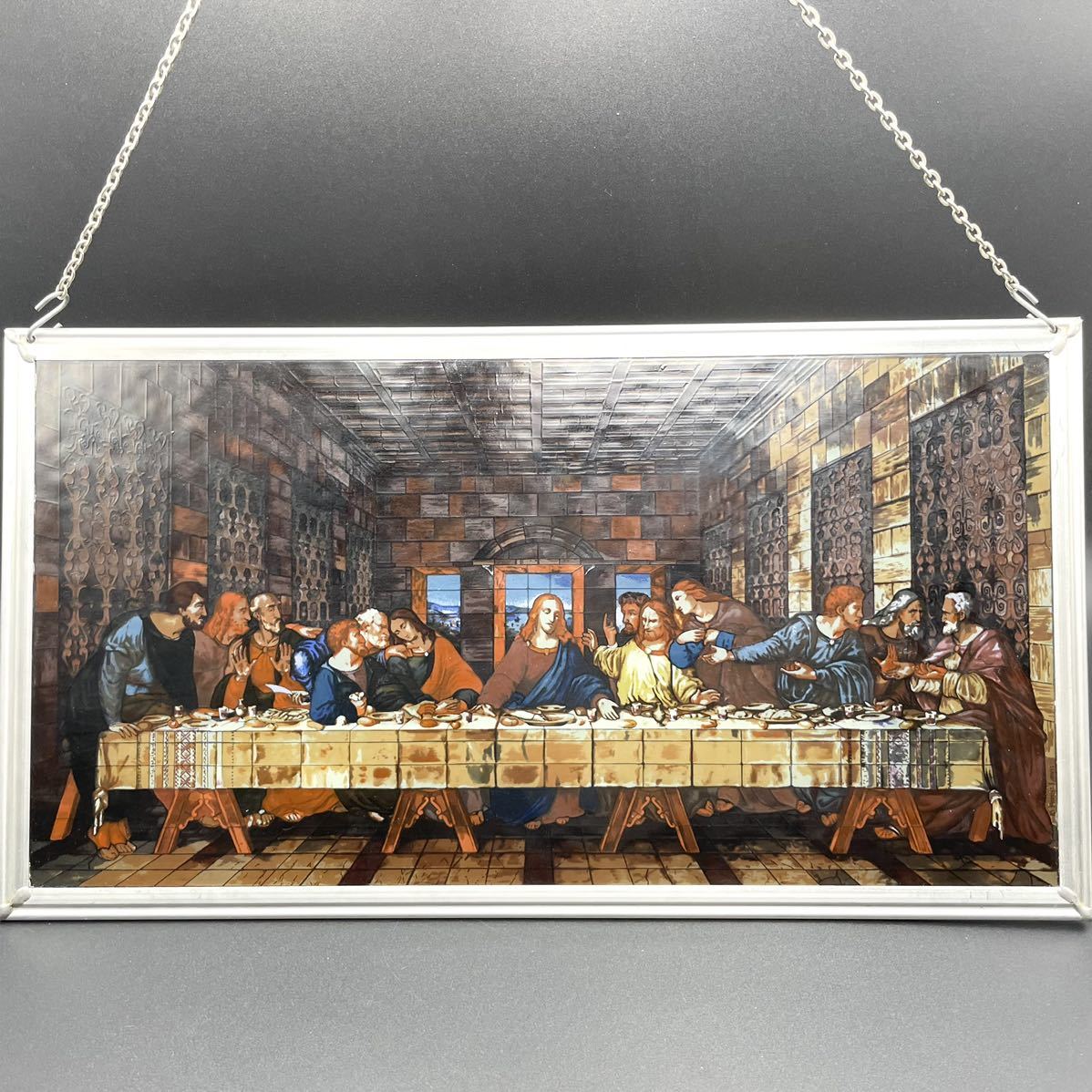 ◆絶版品◆ ステンドグラス The Last Supper 最後の晩餐 グラスマスターズ社 レオナルド・ダ・ヴィンチ glassmaster 廃盤
