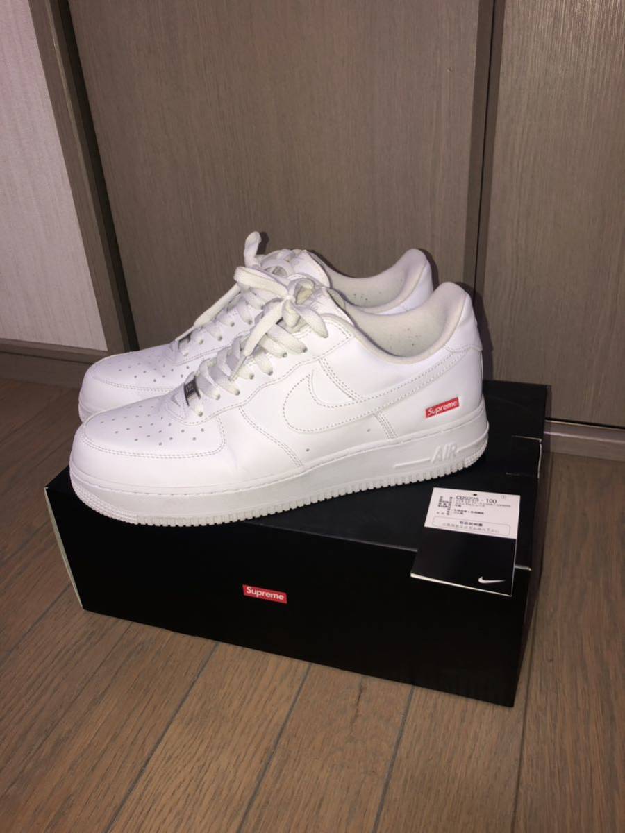 SUPREME × NIKE AIR FORCE 1 LOW WHITE 28cm シュプリーム ナイキ エア