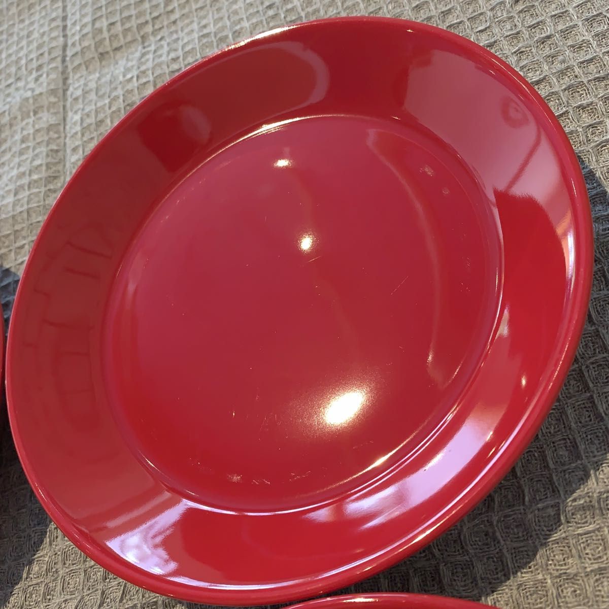 イッタラ ティーマ 17cm プレート 廃盤 テラコッタ 赤色 皿 4枚セット レッド