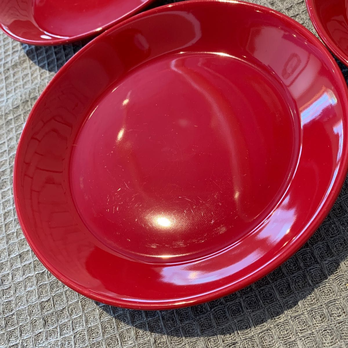 イッタラ ティーマ 17cm プレート 廃盤 テラコッタ 赤色 皿 4枚セット レッド