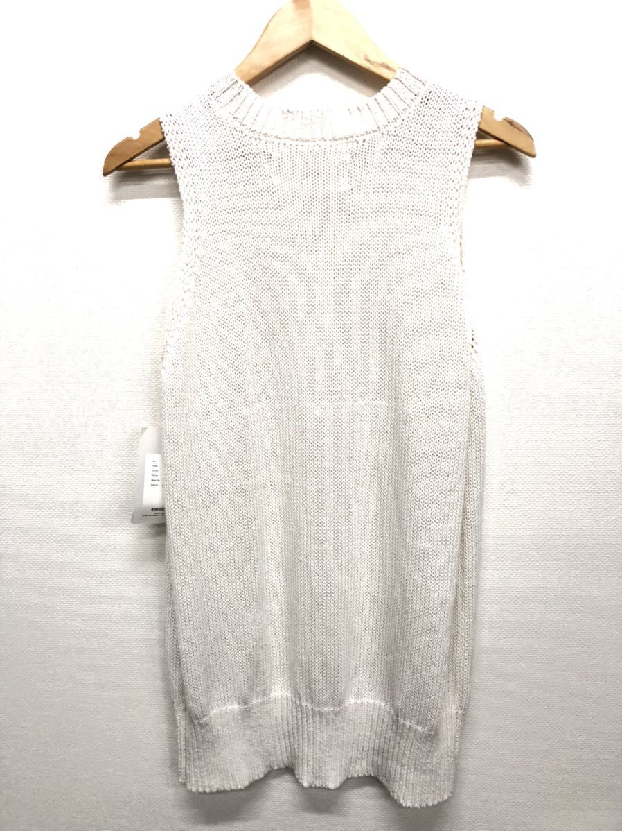 タグ付き★【TODAYFUL】トゥデイフル★ニットベスト Sleeveless Cottonlinen Knit コットン リネン サイズF 12210521 06_画像4