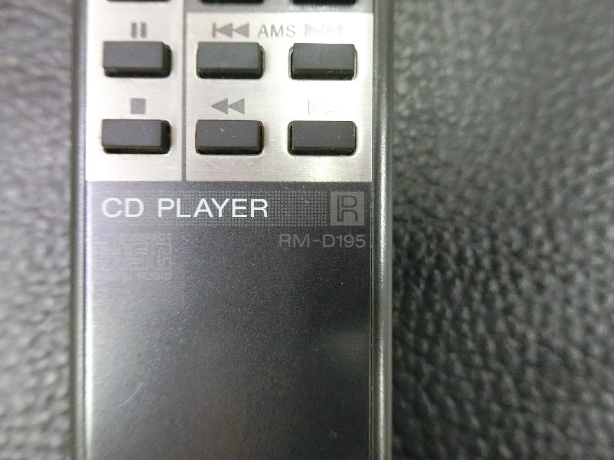 中古 ソニー SONY CD PLAYER CD プレイヤー CD リモコン RM-D195 管理No.36613_画像4