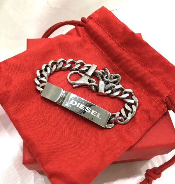 ◇メンズアクセサリー◇DIESEL◇ディーゼル 人気モデル ロゴ チェーン