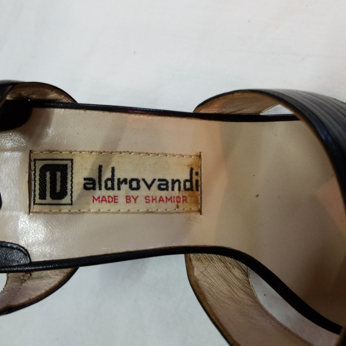 aldro vandi MADE BY SHAMIOR レディース サンダル パンプス ミュール ブラック 中古品 婦人靴_画像8